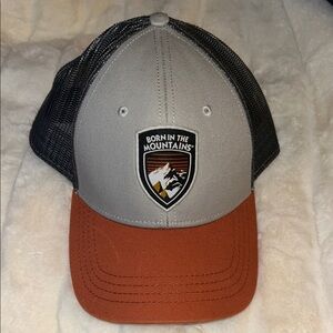 Kuhl Gray Mesh Trucker Hat BORN IN THE MOUNTAINS